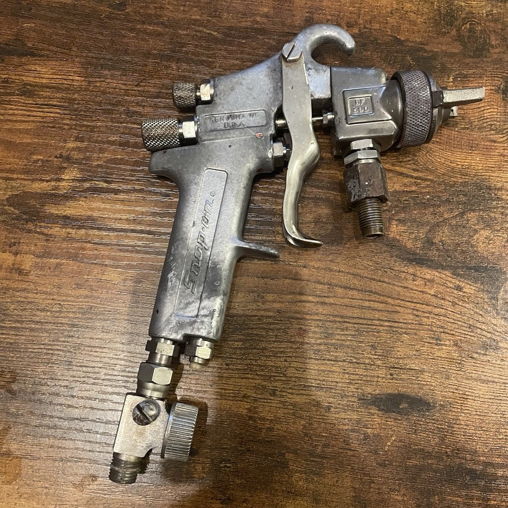 ✅ Snap-on BF390 Siphon Feed Paint Spray Gun Kenosha WI USA Vintage #️⃣0210